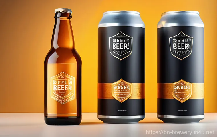 수제맥주 상표등록 - **Distinctive Brand Identity:** "A close-up of a beautifully designed craft beer bottle or can, feat...